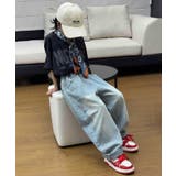 【aimoha-KIDS-】ダメージデニムパンツ | aimoha kids | 詳細画像1
