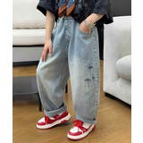 【aimoha-KIDS-】ダメージデニムパンツ | aimoha kids | 詳細画像2