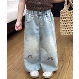 【aimoha-KIDS-】リボン刺繍デニムパンツ | aimoha kids | 詳細画像5