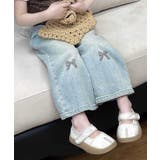【aimoha-KIDS-】リボン刺繍デニムパンツ | aimoha kids | 詳細画像7