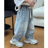 【aimoha-KIDS-】デニムカーブパンツ | aimoha kids | 詳細画像4
