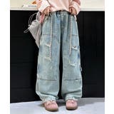 【aimoha-KIDS-】デニムカーゴパンツ | aimoha kids | 詳細画像4