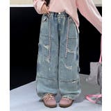 【aimoha-KIDS-】デニムカーゴパンツ | aimoha kids | 詳細画像5