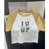 イエロー | 【aimoha-KIDS-】ナンバープリントTシャツ | aimoha kids