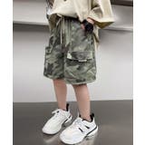 グリーン | 【aimoha-KIDS-】迷彩柄ショートパンツ | aimoha kids