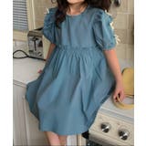 ブルー | 【aimoha-KIDS-】ナチュラルワンピース | aimoha kids