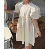 ライトベージュ | 【aimoha-KIDS-】ナチュラルワンピース | aimoha kids