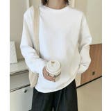 ホワイト | 【DECADE CLASSIC】シンプルフィットトップス ロンT Tシャツ | DECADECLASSIC