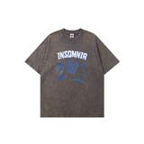 グレー | HOOK -original- ヴィンテージ風ウォッシュプリントビッグTEE | HOOK