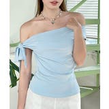 ワンショルダーショート丈Tシャツ Jasmine Grandiflorum | aimoha | 詳細画像2