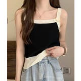 【Jasmine】バイカラーニットキャミソール Jasmine Grandifl… | aimoha  | 詳細画像5 