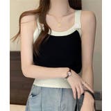 【Jasmine】バイカラーニットキャミソール Jasmine Grandifl… | aimoha  | 詳細画像7 