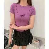 リボンニットトップス Jasmine Grandiflorum | aimoha  | 詳細画像2 