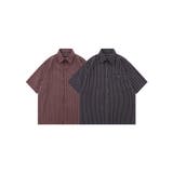 レトロパターンオープンカラーシャツ | aimoha men | 詳細画像1