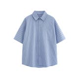 ブルー | ストライプカラーシャツ | aimoha men