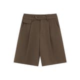 デコラティブボタンタックショートスラックスパンツ ハーフパンツ | aimoha men | 詳細画像7