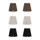 デコラティブボタンタックショートスラックスパンツ ハーフパンツ | aimoha men | 詳細画像1
