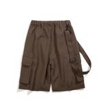 モカ | サスペンダー付きカーゴハーフパンツ | HOOK