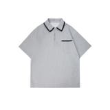 ステッチデザインポロシャツ | aimoha men | 詳細画像4 