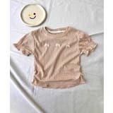 【aimoha-KIDS-】リボンポイントフリルTシャツ | aimoha kids | 詳細画像2