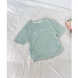 ミント | 【aimoha-KIDS-】リボンポイントフリルTシャツ | aimoha kids