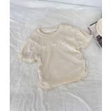 【aimoha-KIDS-】リボンポイントフリルTシャツ | aimoha kids | 詳細画像4
