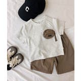 モカ | 2点セットポケットデザインTシャツ&アクティブパンツセットアップ | aimoha kids