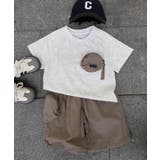 グレー | 2点セットポケットデザインTシャツ&アクティブパンツセットアップ | aimoha kids