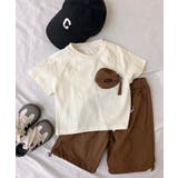 2点セットポケットデザインTシャツ&アクティブパンツセットアップ | aimoha kids | 詳細画像2