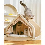 2WAY 爪研ぎ付き ペットハウス ネコ 猫 | aimoha | 詳細画像5