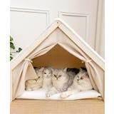 2WAY 爪研ぎ付き ペットハウス ネコ 猫 | aimoha | 詳細画像6