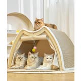 2WAY 爪研ぎ付き ペットハウス 猫 ネコ | aimoha | 詳細画像2