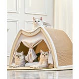 ベージュ | 2WAY 爪研ぎ付き ペットハウス 猫 ネコ | aimoha