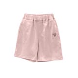 ピンク | 【aimoha-KIDS-】シンプルロゴ入りコットンショートパンツ | aimoha kids