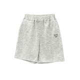 ライトグレー | 【aimoha-KIDS-】シンプルロゴ入りコットンショートパンツ | aimoha kids