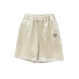 【aimoha-KIDS-】シンプルロゴ入りコットンショートパンツ | aimoha kids | 詳細画像2