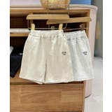 【aimoha-KIDS-】シンプルロゴ入りコットンショートパンツ | aimoha kids | 詳細画像4