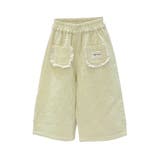 イエロー | 【aimoha-KIDS-】ワッフルポケット付きコットンパンツ | aimoha kids