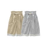 【aimoha-KIDS-】レースヘムコットンワイドパンツ | aimoha kids | 詳細画像3