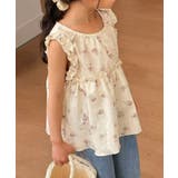 フラワープリントノースリーブトップス | aimoha kids | 詳細画像11 