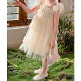 フラッタースリーブレースチュールワンピース | aimoha kids | 詳細画像8