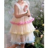 レインボーフリルチュールワンピース | aimoha kids | 詳細画像3