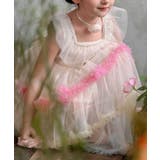 レインボーフリルチュールワンピース | aimoha kids | 詳細画像4