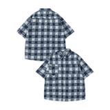 ブルー | ヴィンテージチェックシャツ | HOOK