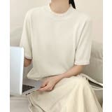 クルーネック半袖ニットトップス | aimoha | 詳細画像15