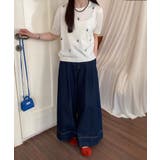 ハート刺繍入り半袖ニットトップス | aimoha  | 詳細画像16 