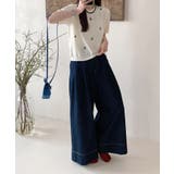 ハート刺繍入り半袖ニットトップス | aimoha  | 詳細画像17 