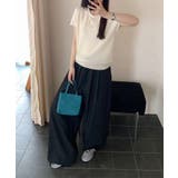 ラウンドネックシンプル半袖ニットトップス | aimoha | 詳細画像8