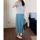 ポロ襟ボタン付き半袖ニットトップス | aimoha  | 詳細画像8 