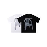 チェアプリントグラフィックTシャツ | aimoha men | 詳細画像1 